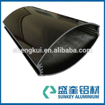 manufacturer of powder coating aluminium profile for oval aluminum profile in Zhejiang China